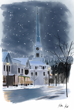 Load image into Gallery viewer, Beautiful Winter Watercolor Print
