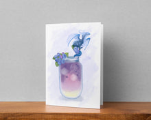 Load image into Gallery viewer, Blueberry Dragon Greeting Card
